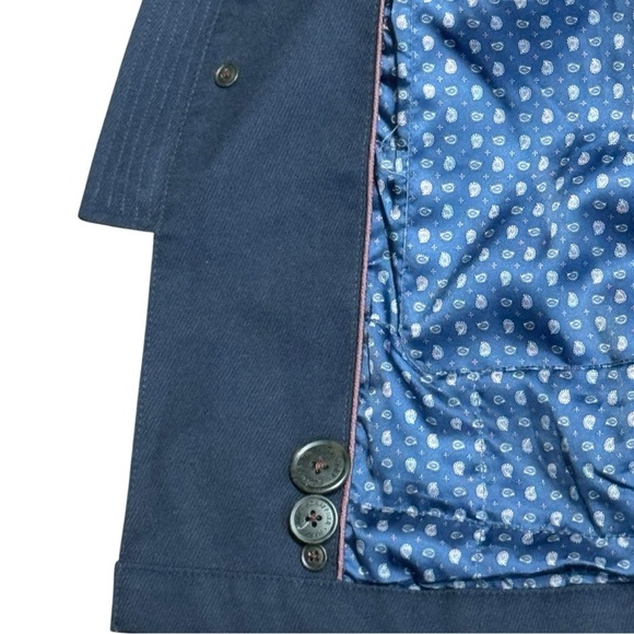 Hart Schaffner Marx Men’s Navy Performance Rain Repellent Smart Coat Jacket 38R - Picture 7 of 11